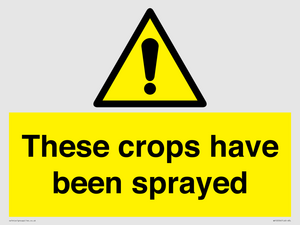 These crops have been sprayed
